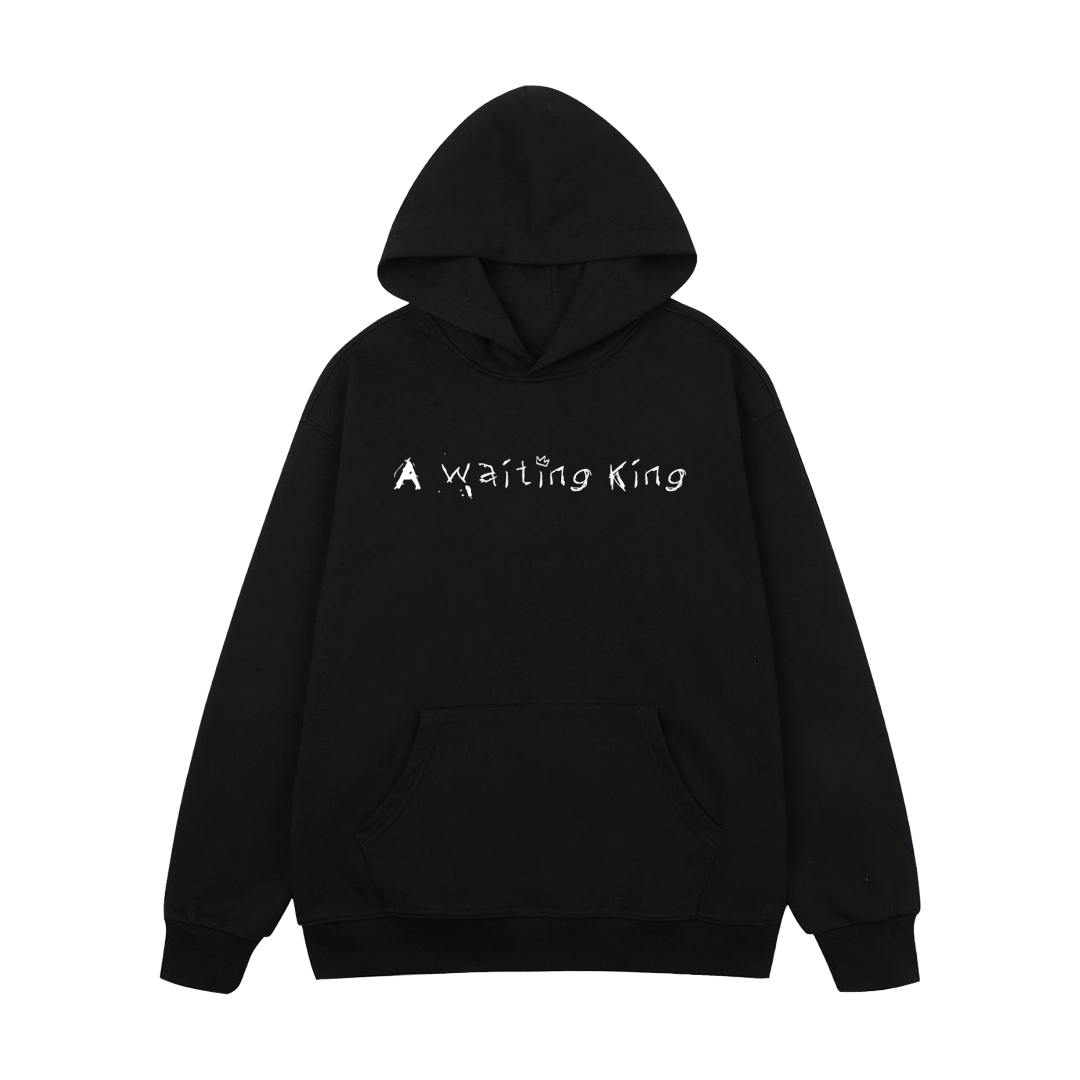 "A Waiting King." Hoodie [Blk/Wht]